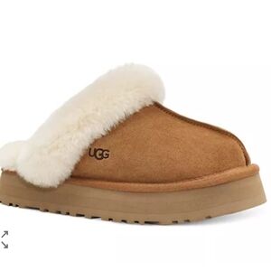 UGG Women's Brown and Cream Shearling Slippers